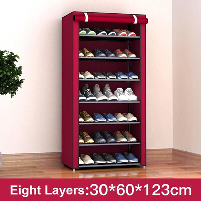

Non-woven Storage Shoe Rack Hallway Cabinet Organizer Holder 34568 Layers Dustproof Assemble Shoes Shelf DIY Home Furniture