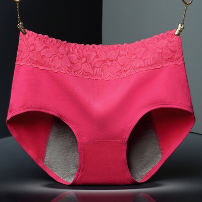 

Female Physiological Pants Cotton Health Seamless Briefs Waist Warm Leak Proof Menstrual Women Underwear Period Panties 2019