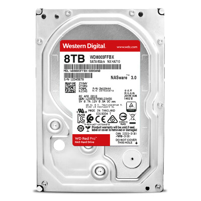 

Western Digital WD Red Disk Pro 8TB Network Storage Hard Drive NAS Hard Drive SATA6Gb s 256M Cache WD8003FFBX