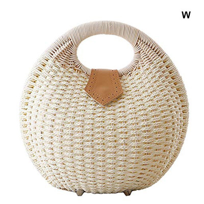 

2019 Summer Handbags Fashion Straw Woven Hasp Handle Bags Beach Style Creative Boho Style Totes Quality Design