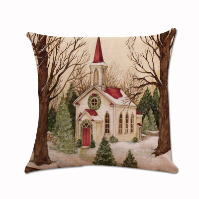 

Tailored Christmas Xmas Santa Claus Cushion Cover Pillow Case Square Car Home Decor