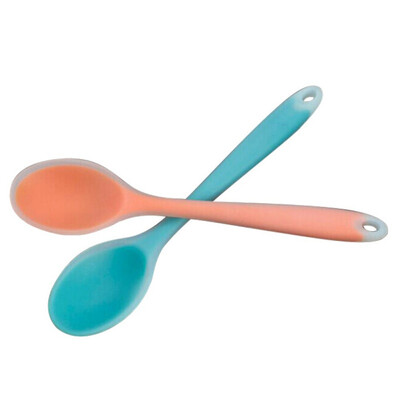 

kitchen mini silicone spoon colorful heat-resistant Kitchen spoons kitchen tools utensils Color random delivery
