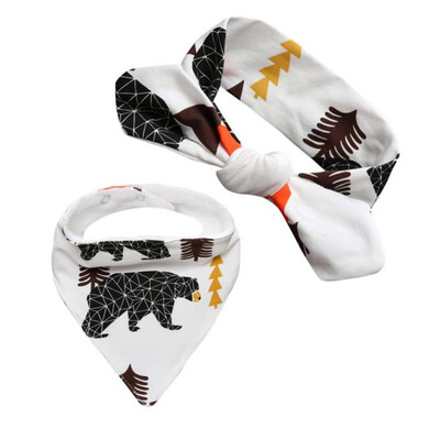 

Lovely Infant Boy Girl Trunks Headband Velvet Plus Scarf Baby Toddler Kids Headwear Suit Baby Accessories sets