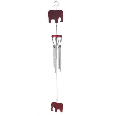 

Wooden Elephant Copper Pipe Wind Chimes Christmas Living Room Yard Garden Decorative Windbell