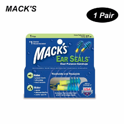 

MACKS 1 Pairs Anti-noise Silicone Earplugs Professional Waterproof Swimming Earplugs Hearing Protection Anti Snore Ear Plugs