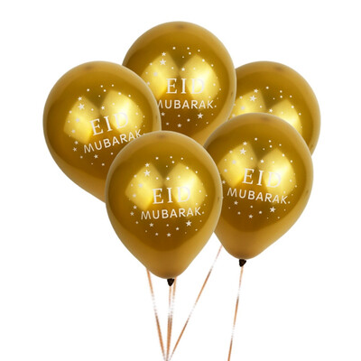 

10pcslot Happy Eid Mubarak Latex Balloons Muslim Eid Al-fitr Hajj Party Decoration Supplies Globos Islamic Ramadan Decor Baloon