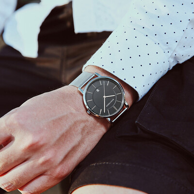 

Youth watch male junior high school students Korean version of the simple trend casual mens waterproof fashion 2018 new