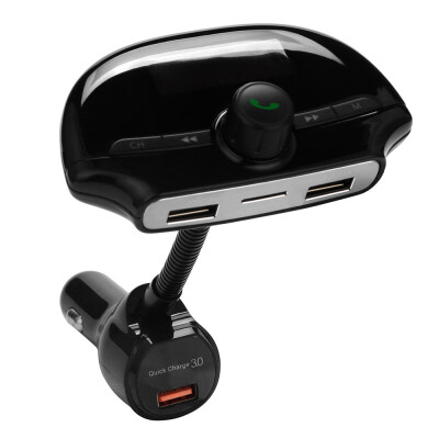 

〖Follure〗Wireless In-Car BT FM Transmitter Dual USB Car Charger AUX Input TF Card