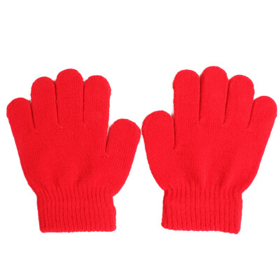 

Winter Warm Baby Gloves Children Knitted Stretch Mittens Kids Solid Girls Gloves Full Finger Glove Knitted Gloves