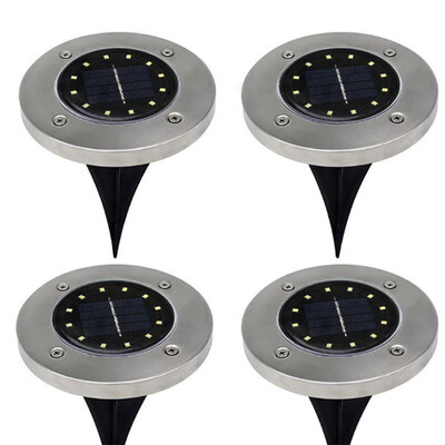 

Siaonvr New 4pc Power Buried Light Under Ground Lamp Outdoor Path Way Garden Decking