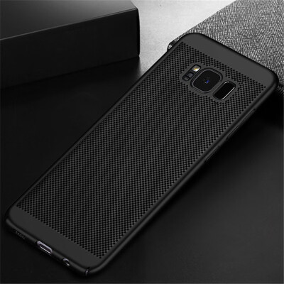

Goowiiz Phone Case For Samsung S8S8 PlusNote 8A8A8 PlusA530A730 Full Protection Slim Hard PC Breathable Grid Back Cover