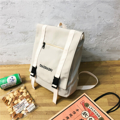 

Insfeng schoolbag female Korean version high school backpack undergraduate simple Baitaoshen Department Simple Shoulder Bag