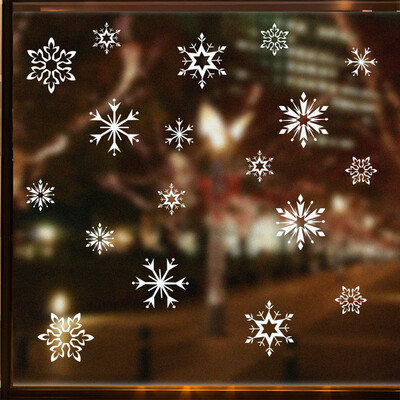 

Siaonvr White Snowflake Christmas Wall Sticker Home Decor Sticker