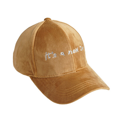 

Korean Hat Ladies Warm Velvet Baseball Hat for FallWinter Fashion Korean Joker Letter Embroidered Student Cap