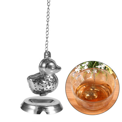 

Stainless Steel Loose Tea Leaf Infuser Ball Strainer Filter Diffuser Herbal Spice Duck ShapeLoose tea strainer