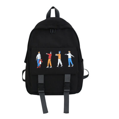 

Ancient book bag girl ins Korean version of high school tide brand college students Mori campus double shoulder bag girl backpack