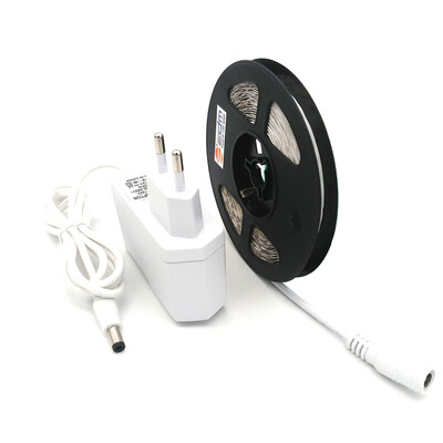 

ZDM 5M 24W Non-Waterproof 2835 LED Light Strip&12V2A White EU Power Adapter