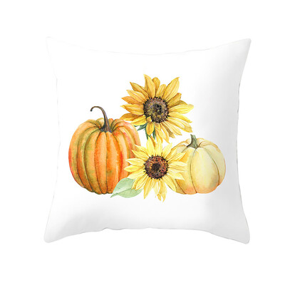 

〖Follure〗Fall Halloween Pumpkin Pillow Case Waist Throw Cushion Cover Sofa Home Decor
