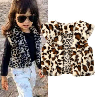 

Toddler Kid Baby Girl Faux Fur Tops Vest Warm Coat Outerwear Jacket Waistcoat