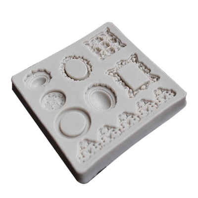 

DIY Jewelry Lace Frame Fondant Cake Mold Cupcake Mold Border Silicone Mold Chocolate Baking Tools