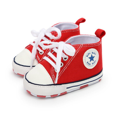 

Toddler Kids Boys Girls Canvas Sneakers High Top Lace Up Casual Walking Shoes Tennis Shoes Kids Non-Skid Soles Lace Up Sneaker