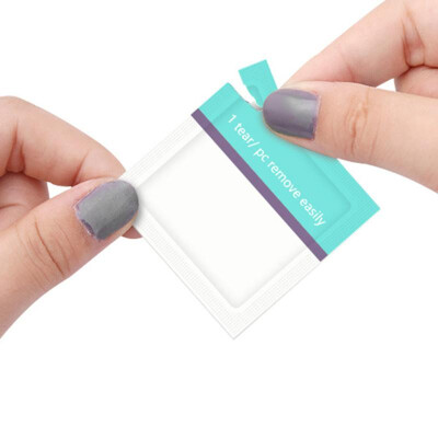 

100pcs Remover Wraps UV Gel Polish Wipes Pad Tin Foil Nail Art Cleaner