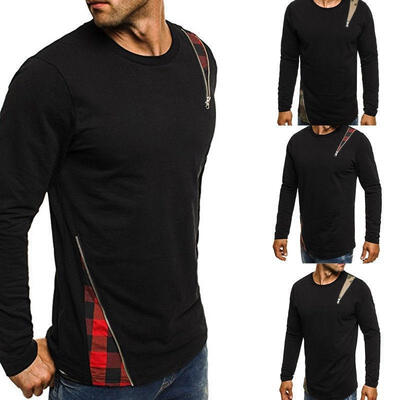 

Fashion Men&39s Slim Fit Long Sleeve Slim T-shirts Casual Tee Shirt Tops Pullover