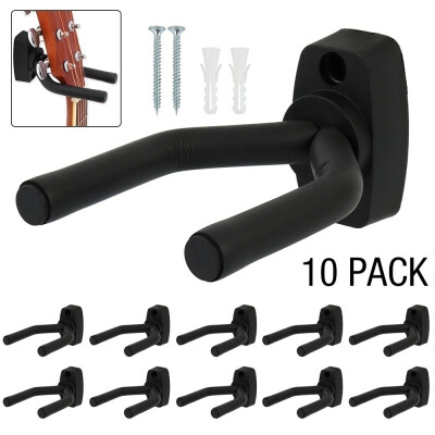 

10pcs New Home Instrument Display Guitars Hook Wall Hangers Holder Mount Display Guitare Guitar Strings Note Sticker