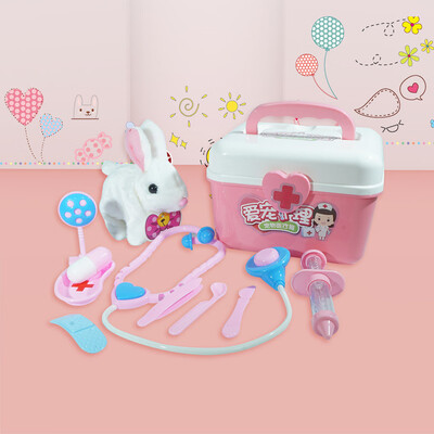

YIWULAAdorable Plush Rabbit For Role-Play Fun Interactive Pet Carrier TOY Gift