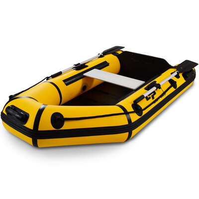 

Goplus 2 Person 75 ft Inflatable Fishing Tender Rafting Dinghy Boat-Yellow