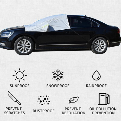 

Car Windshield Cover Anti-Snow Ice Sun Shade Protector Waterproof Anti-UV Anti-Freezing Rainproof Fits Most Cars