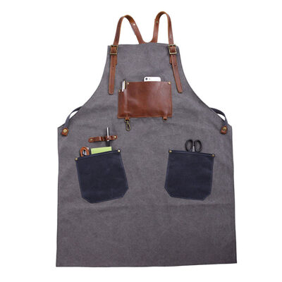 

Multifunction Canvas Apron with Pockets Worker Craftsman Painter Gardener Supply