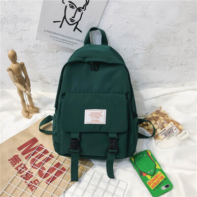 

Ins wind bag girl Korean version of high school backpack college students ancient sense junior high school girls campus simple sho