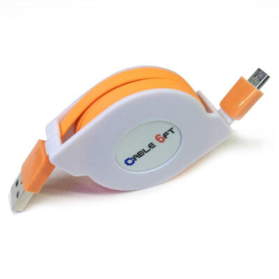 

Micro USB Cable 94ft Retractable Android Charger Data Cable For Samsung Nexus Kindle HTC LG Sony PS4 Tablet-3m