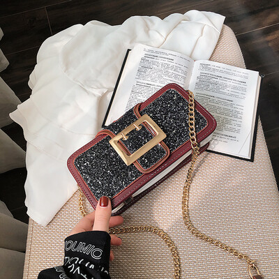 

Summer sequins bag women ins chain bag new 2019 Korean Joker girl multilayer shoulder Messenger bag