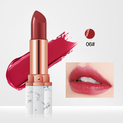 

6Colors Lasting Moisturizing Tomato Color Marble Lipstick Beauty Makeup Cosmetic