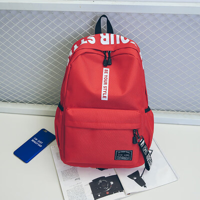 

Ins schoolbag female Korean version of senior high school students Chaobai male simple junior high school students with ancient fe