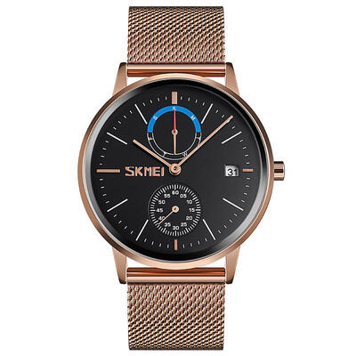 

SKMEI 9182 Mens Business Quartz Watch Simple Stylish Analog Watch