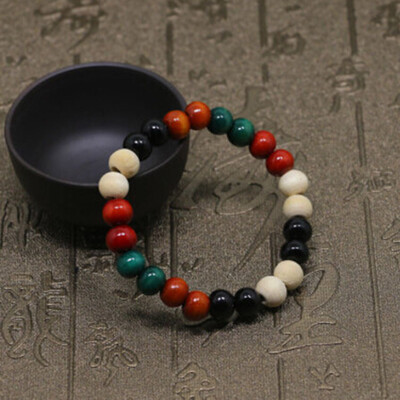 

6mm8mm Wood Beaded Bracelet Fashion Jewelry Stretch Bangle Gift For Men Women