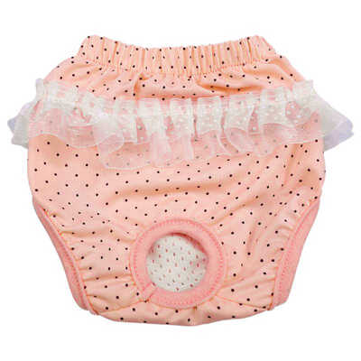 

Dog Physiological Pants Lace Edge Diaper Sanitary Washable Female Dog Shorts Panties Menstruation Underwear Briefs Jumpsuit