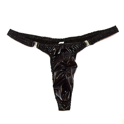 

2018 Men Hot Sexy Lingerie Thong T-back Pouch Y-front Wet-look Underpants Briefs