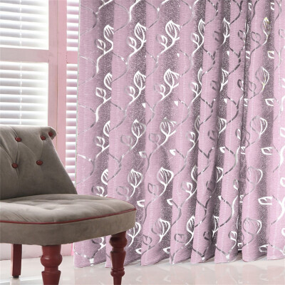 

Siaonvr 1 PCS Vines Leaves Tulle Door Window Curtain Drape Panel Sheer Scarf Valances