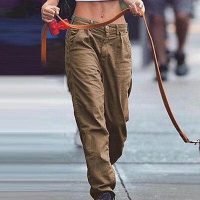 

Womens Trousers Loose Sweatpants Casual Pure Color Sports Long Pants Overalls