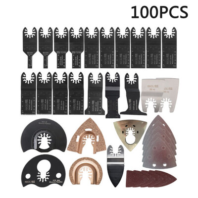 

100pcsSet Mixed Oscillating Multi-tool Saw Blades Kit for Dewalt Black&Decker