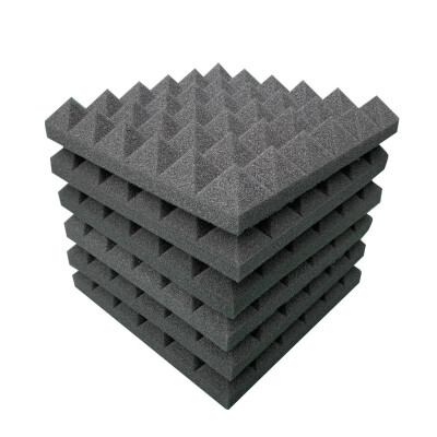 

Toponeto 6Pcs Acoustic Foam Panel Sound Stop Absorption Sponge Studio KTV Soundproof