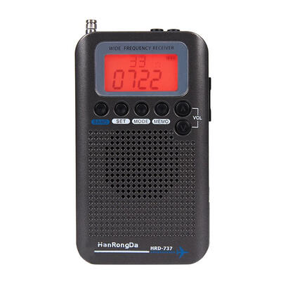 

FMAMSWVHF Aircraft Band Radio Receiver Full Band Alarm Clock Recorder