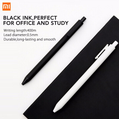 

10PcsLot Xiaomi KACO 05mm Xiomi Mi Signing P E N Gal Ink Smooth Writing Durable Signing Black Refill