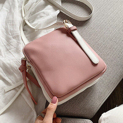

Spring&summer 2019 new fashion simple one - shoulder oblique slung small square bag Korean version retro color casual small ba