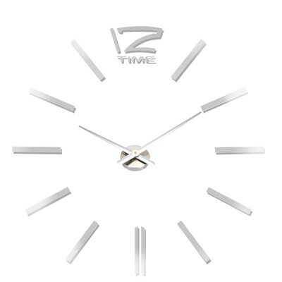 

MSparkling Large 3D Mirror Effect Sticker DIY Quartz Wall Clock