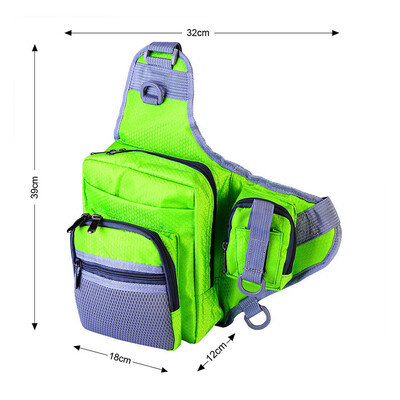 

Saidsome Outdoor Soft Fishing Tackle Bag Shoulder Waist Reel Lure Storage Box Backpack fishing bait fishing lure